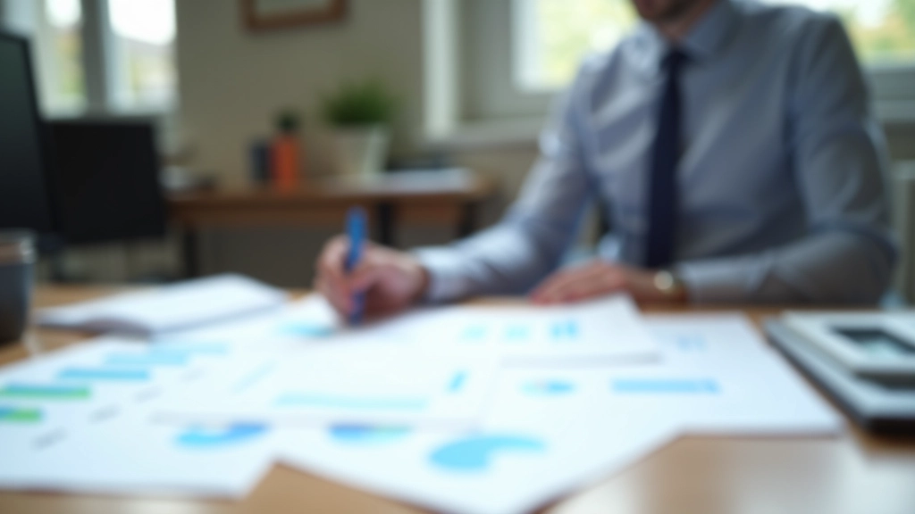 Analyste examinant des rapports commerciaux et des données statistiques détaillées