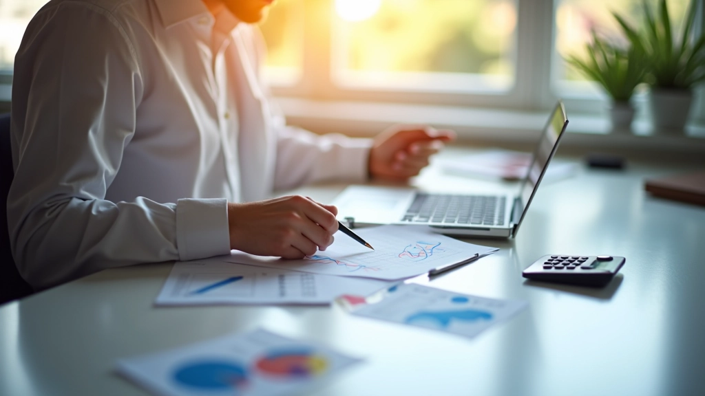 Graphiques économiques futurs montrant des tendances de croissance avec lignes montantes et indicateurs de marché