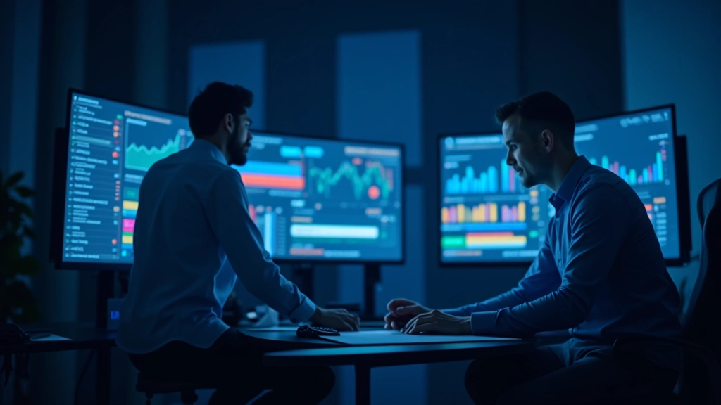 Tableau de bord d'analyse montrant trois graphiques côte à côte pour les composantes du compte courant