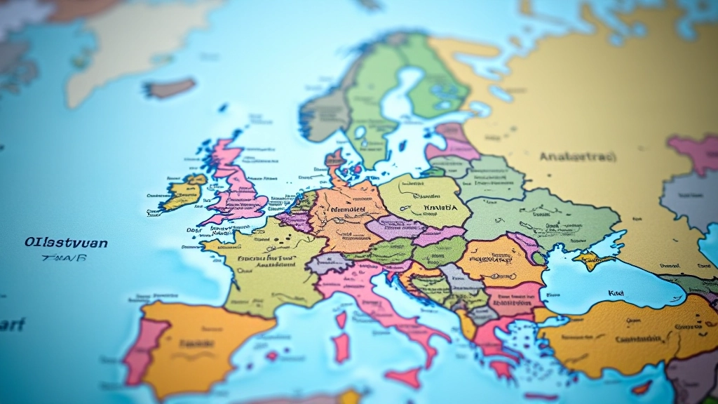 Carte montrant les routes commerciales d'importation de matières premières vers l'Europe avec différentes corridors logistiques