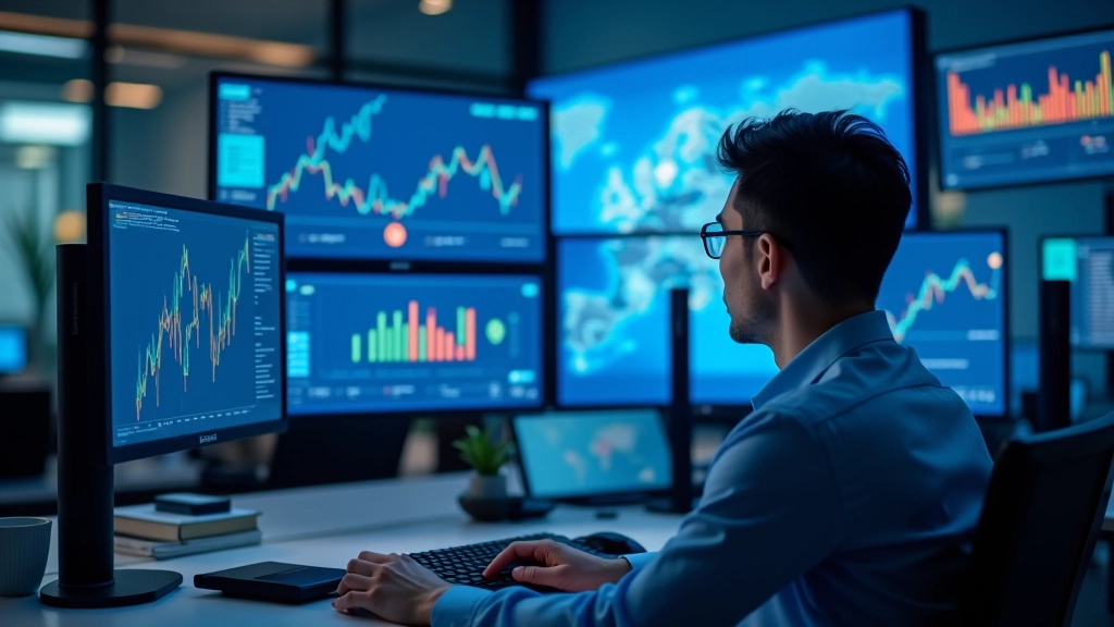 Environnement d'analyse des données commerciales avec écrans de visualisation et cartes européennes