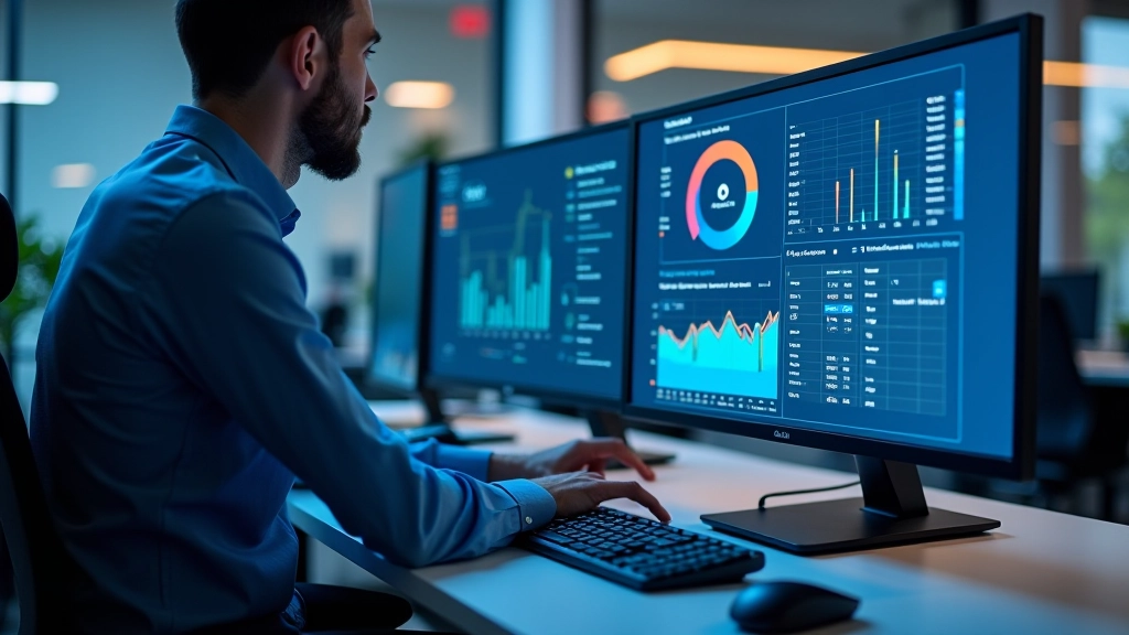 Données commerciales et statistiques affichées dans un environnement professionnel avec tableaux et graphiques détaillés